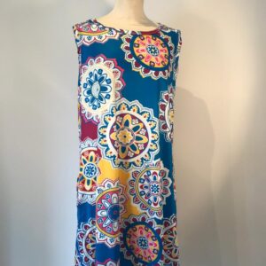 Boho tunic dress size 16 polyester