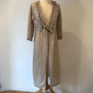 Cotton mix knee length shrug spring coat size 12