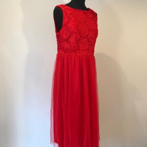 Red lace dress size 14
