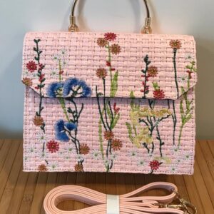 Spring Pink Flower Handbags