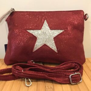 Red Star clutch / shoulder bag