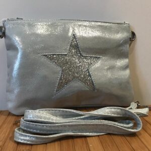Silver Star clutch / shoulder bag