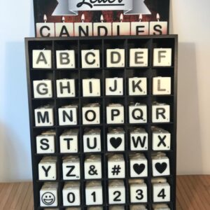 Letters Candles