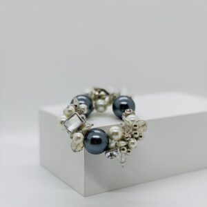 Beaded and cubis zorconia bracelet