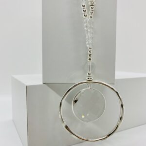 Crystal and Hoop Necklace