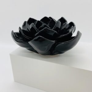 Black Rose Candle holder Large