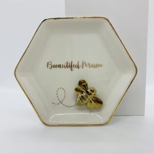 Bee Beautiful Mum ring plate